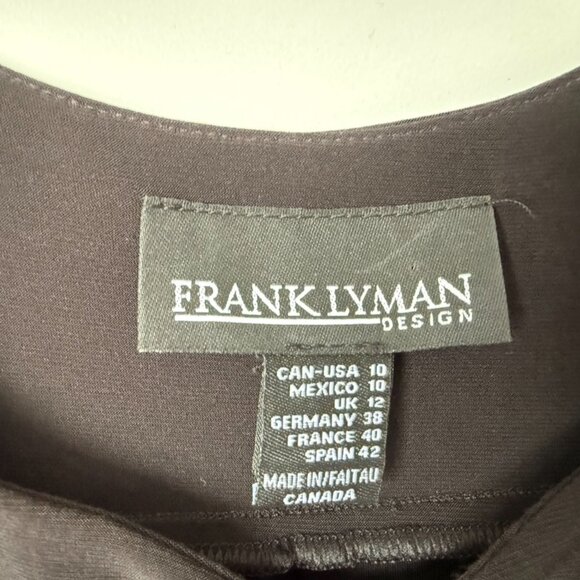 👗 Black Layered Ruffle Dress | Frank Lyman | Great Condition - Picture 4 of 7